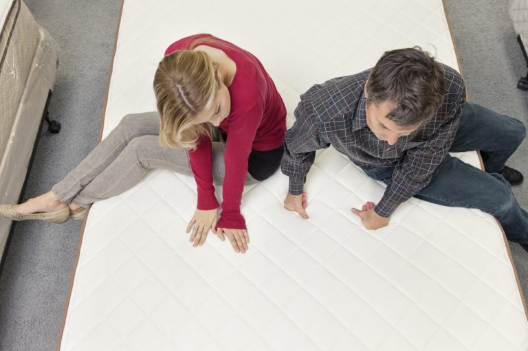 test a mattress in store